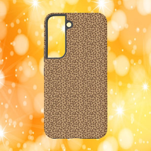 ヒョウ柄プリント茶 SAMSUNG GALAXY S22ケース