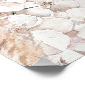 ヒョウ柄ベビーシャワーまたはブライダルシャワー標識 ポスター (角)