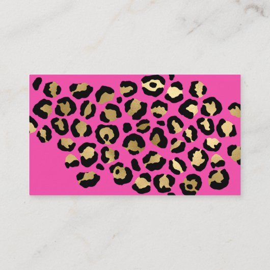 ヒョウ柄ベビーシャワーブックベビー エンクロージャーカード (裏面)