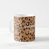ヒョウ柄マグカップ コーヒーマグカップ (正面左)