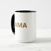 ヒョウ柄ママコーヒーマグ マグカップ (正面左)