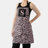 ヒョウ柄モノグラムトレンディーバラ金ゴールドエプロン エプロン (インサイチュ)