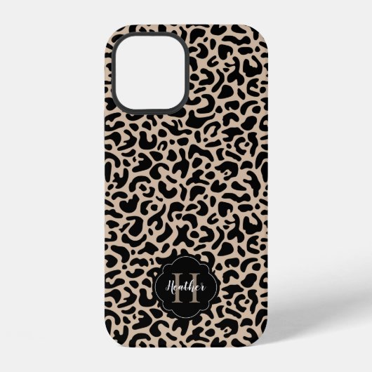 ヒョウ柄モノグラム iPhoneケース (裏面)