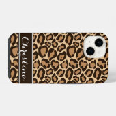 ヒョウ柄モノグラム iPhoneケース (裏面横)