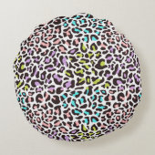 ヒョウ柄ラウンドクッション ラウンドクッション (裏面)