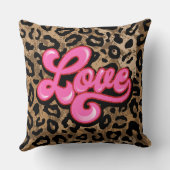 ヒョウ柄ラブアニマル枕 クッション (裏面)