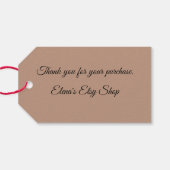 ヒョウ柄感謝ギフトタグ ギフトタグ (裏面横)