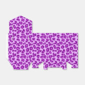 ヒョウ柄深い紫とラベンダー フェイバーボックス (折り畳みなし)