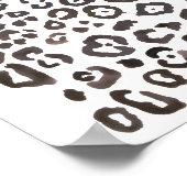 ヒョウ柄絵画動物 ポスター (角)