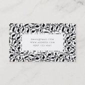 ヒョウ柄美しいスプレータンサロン 名刺 (裏面)