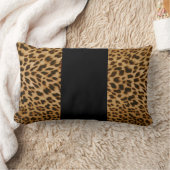 ヒョウ柄装飾用クッション ランバークッション (ブランケット)