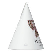 ヒョウ柄2野生の弓2番目の誕生日 パーティーハット (左)