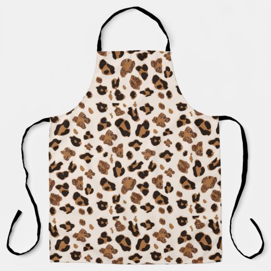ヒョウ柄 エプロン (正面)