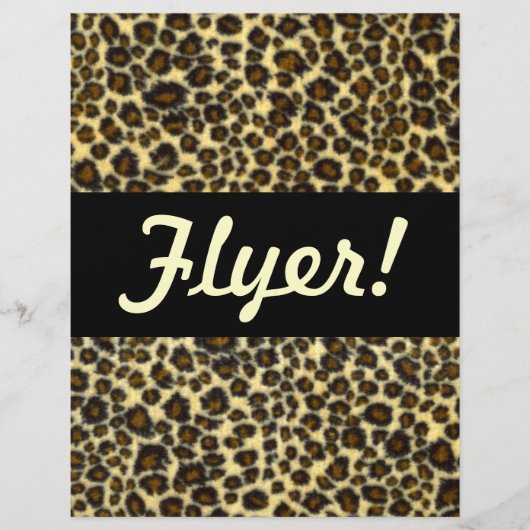 ヒョウ柄 オーダーメイド フライヤー (正面)