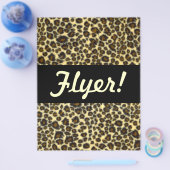 ヒョウ柄 オーダーメイド フライヤー (シングル)
