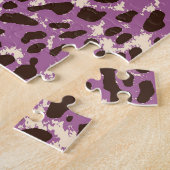 ヒョウ柄、クラシック動物の柄。 ジグソーパズル (側面)