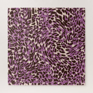 ヒョウ柄、クラシック動物の柄。 ジグソーパズル