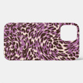 ヒョウ柄、クラシック動物の柄。 Case-Mate iPhoneケース (裏面 (横))