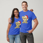 ヒョウ柄 クリスマス 冬 動物 ヒョウ 友達 Tシャツ (ユニセックス)