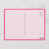 ヒョウ柄 サンクス ポストカード (裏面)