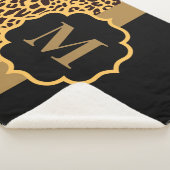 ヒョウ柄 シェルパブランケット (3/4)