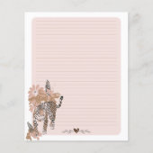 ヒョウ柄、ジャングル文字紙、アニマルプリント (正面)