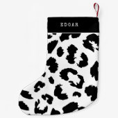 ヒョウ柄 スモールクリスマスストッキング (裏面)