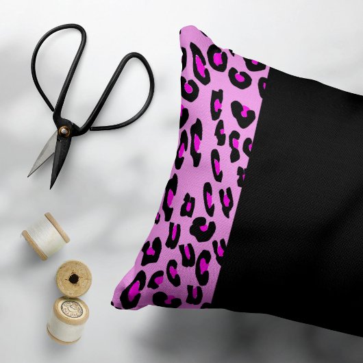 ヒョウ柄,ゼブラ柄,アニマルプリント,ピンク 枕カバー