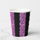 ヒョウ柄，ゼブラ柄，アニマルプリント，ピンク 紙コップ (右)