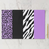 ヒョウ柄、ゼブラ柄、アニマルプリント、紫 ペーパーパッド (インサイチュ)