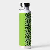 ヒョウ柄，ゼブラ柄，アニマルプリント，緑 ウォーターボトル (右面)