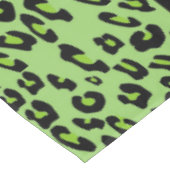 ヒョウ柄,ゼブラ柄,アニマルプリント,緑 テーブルクロス (アングル)