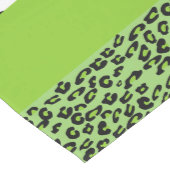 ヒョウ柄,ゼブラ柄,アニマルプリント,緑 ミディアムテーブルランナー (コーナー)