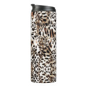 ヒョウ柄 タンブラー (回転右)