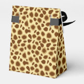 ヒョウ柄 – チョコレートブラウンとカメルタン フェイバーボックス (裏面サイド)