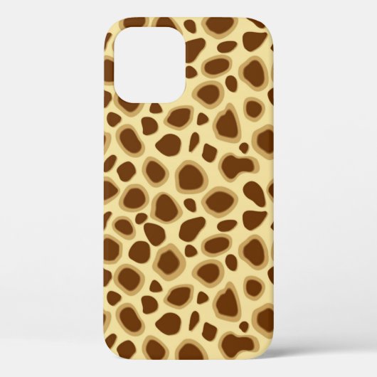 ヒョウ柄 – チョコレートブラウンとカメルタン Case-Mate iPhoneケース (裏面)