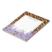 ヒョウ柄，チーズ，トレンディー,フローラ，甘い， ノートパッド (回転)