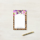 ヒョウ柄，チーズ，トレンディー,フローラ，甘い， ポストイット (デスク上)