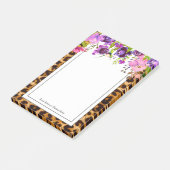 ヒョウ柄，チーズ，トレンディー,フローラ，甘い， ポストイット (アングル)