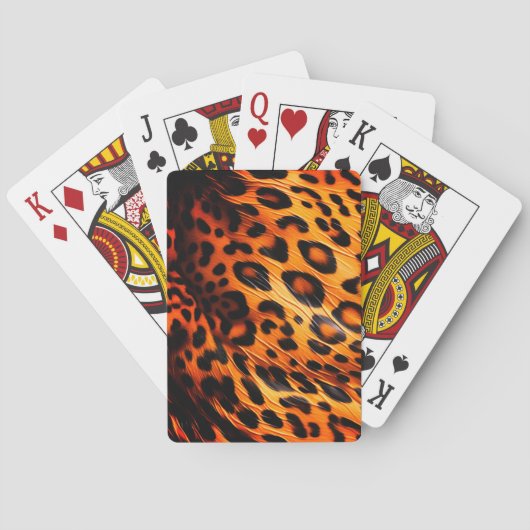 ヒョウ柄 トランプ (裏面)
