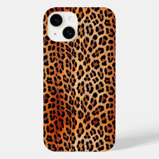 ヒョウ柄、トラ、ヒョウの皮、ファッショナブル、 Case-Mate iPhoneケース (裏面)