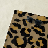 ヒョウ柄（ナチュラル） 2 ビーチタオル (インサイチュ)