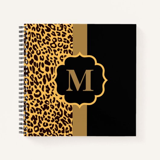 ヒョウ柄 ノートブック (正面)