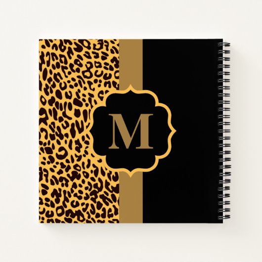 ヒョウ柄 ノートブック (裏面)