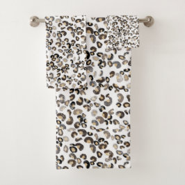 ヒョウ柄 バスタオルセット