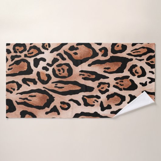 ヒョウ柄 バスタオル (バスタオル)