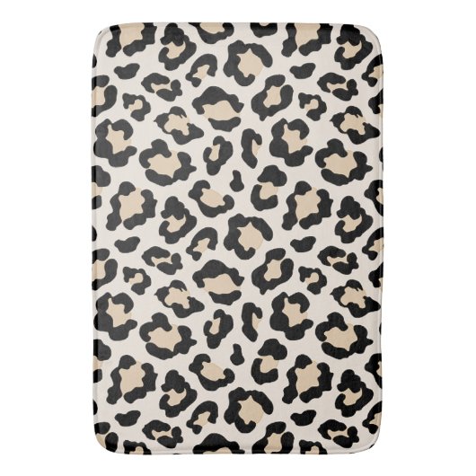 ヒョウ柄 バスマット (正面縦)