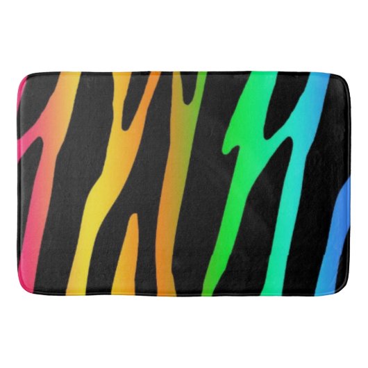 ヒョウ柄 バスマット (正面)