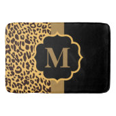 ヒョウ柄 バスマット (正面)