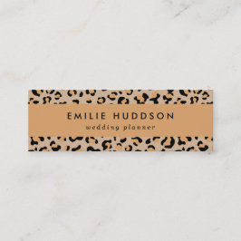 ヒョウ柄，ヒョウ柄の斑点，ヒョウ柄 スキニー名刺